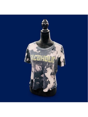 Chillionaire Tacoholic Graphic Tee XL Distressed Bleach Dye Grunge Streetwear